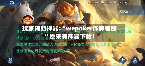 玩家辅助神器:“wepoker作弊辅助	”原来有神器下载！-第2张图片