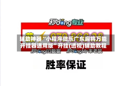 辅助神器“小程序微乐广东麻将万能开挂器通用版”开挂(透视)辅助教程-第3张图片