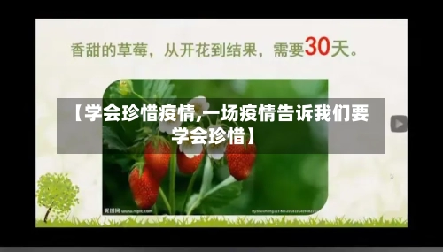 【学会珍惜疫情,一场疫情告诉我们要学会珍惜】-第1张图片