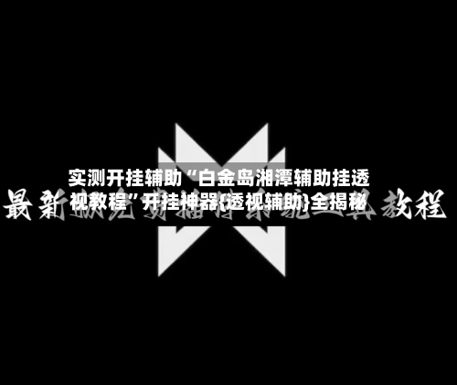 实测开挂辅助“白金岛湘潭辅助挂透视教程”开挂神器{透视辅助}全揭秘-第2张图片