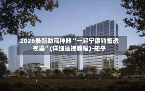 2026最新助赢神器“一起宁德钓蟹透视器	”(详细透视教程)-知乎-第2张图片