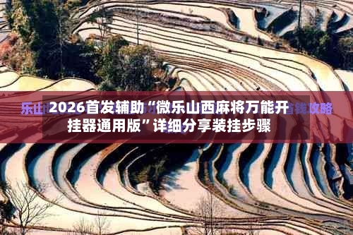 2026首发辅助“微乐山西麻将万能开挂器通用版	”详细分享装挂步骤-第1张图片
