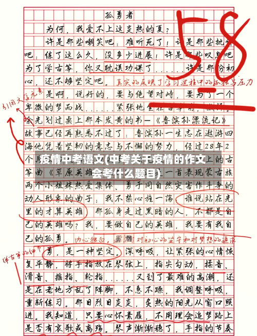 疫情中考语文(中考关于疫情的作文会考什么题目)-第1张图片