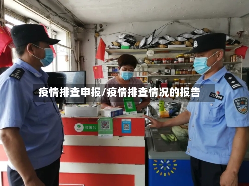 疫情排查申报/疫情排查情况的报告-第1张图片