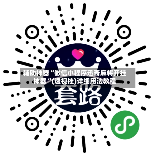辅助神器“微信小程序迅奇麻将开挂神器“(透视挂)详细用法教程-第2张图片