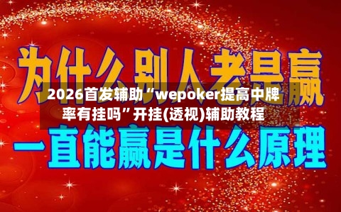 2026首发辅助“wepoker提高中牌率有挂吗”开挂(透视)辅助教程-第2张图片