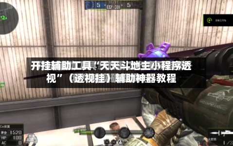 开挂辅助工具“天天斗地主小程序透视”（透视挂）辅助神器教程-第3张图片