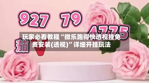 玩家必看教程“微乐跑得快透视挂免费安装(透视)”详细开挂玩法-第1张图片