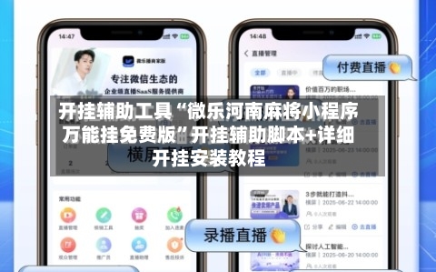 开挂辅助工具“微乐河南麻将小程序万能挂免费版”开挂辅助脚本+详细开挂安装教程-第1张图片