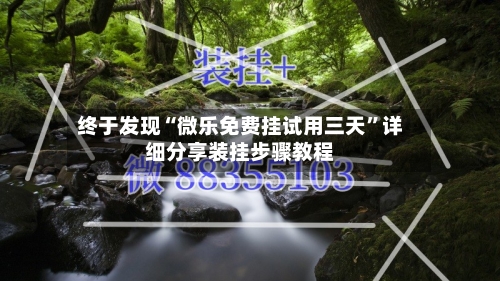 终于发现“微乐免费挂试用三天”详细分享装挂步骤教程-第2张图片