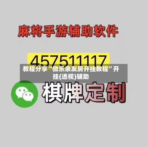 教程分享“微乐亲友房开挂教程	”开挂(透视)辅助-第2张图片