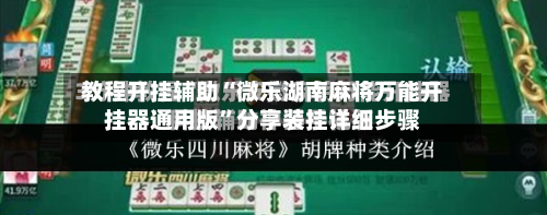 教程开挂辅助“微乐湖南麻将万能开挂器通用版	”分享装挂详细步骤-第2张图片