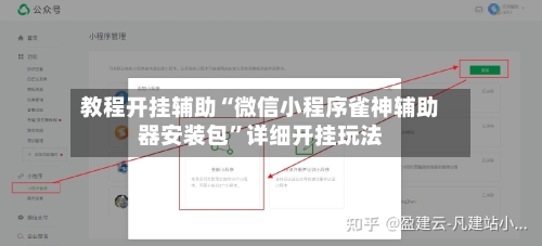 教程开挂辅助“微信小程序雀神辅助器安装包”详细开挂玩法-第2张图片