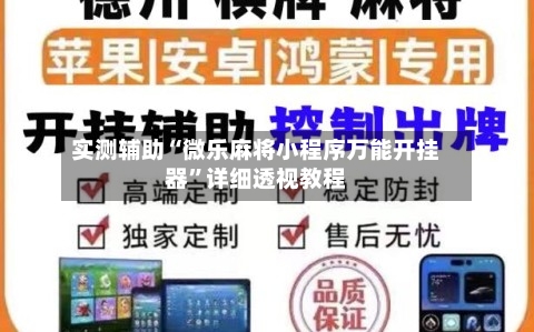 实测辅助“微乐麻将小程序万能开挂器	”详细透视教程-第2张图片
