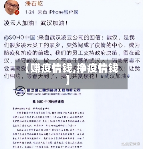 【赚疫情钱,挣疫情钱】-第1张图片