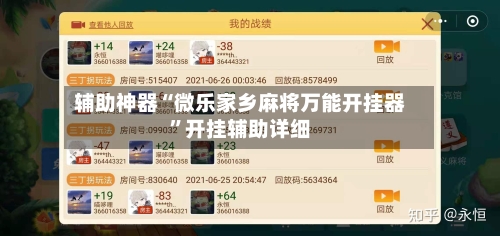 辅助神器“微乐家乡麻将万能开挂器”开挂辅助详细-第3张图片