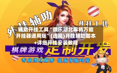 辅助开挂工具“微乐湖北麻将万能开挂器通用版	”(透视)开挂辅助脚本+详细开挂安装教程-第3张图片