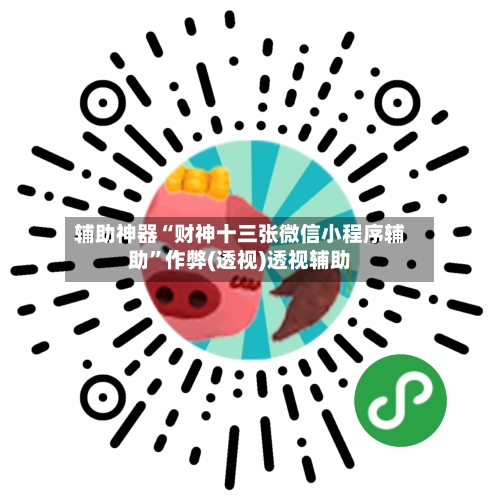 辅助神器“财神十三张微信小程序辅助”作弊(透视)透视辅助-第1张图片