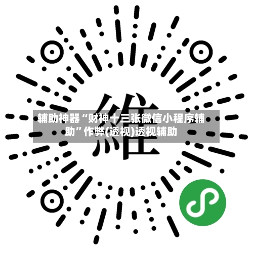 辅助神器“财神十三张微信小程序辅助	”作弊(透视)透视辅助-第2张图片