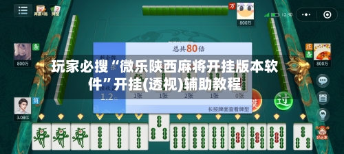 玩家必搜“微乐陕西麻将开挂版本软件	”开挂(透视)辅助教程-第2张图片