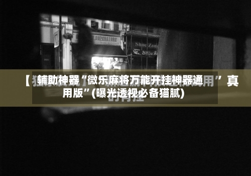 辅助神器“微乐麻将万能开挂神器通用版”(曝光透视必备猫腻)-第2张图片