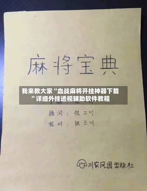 我来教大家“血战麻将开挂神器下载”详细外挂透视辅助软件教程-第3张图片