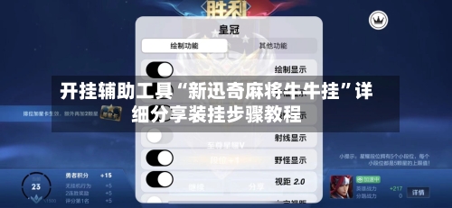 开挂辅助工具“新迅奇麻将牛牛挂”详细分享装挂步骤教程-第3张图片