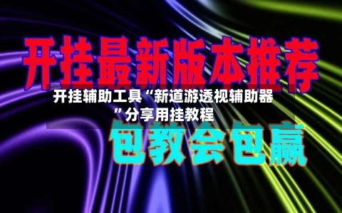 开挂辅助工具“新道游透视辅助器”分享用挂教程-第2张图片