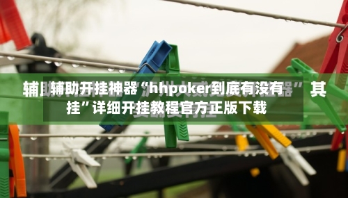 辅助开挂神器“hhpoker到底有没有挂”详细开挂教程官方正版下载-第1张图片