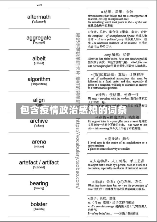 包含疫情政治感想的词条-第1张图片