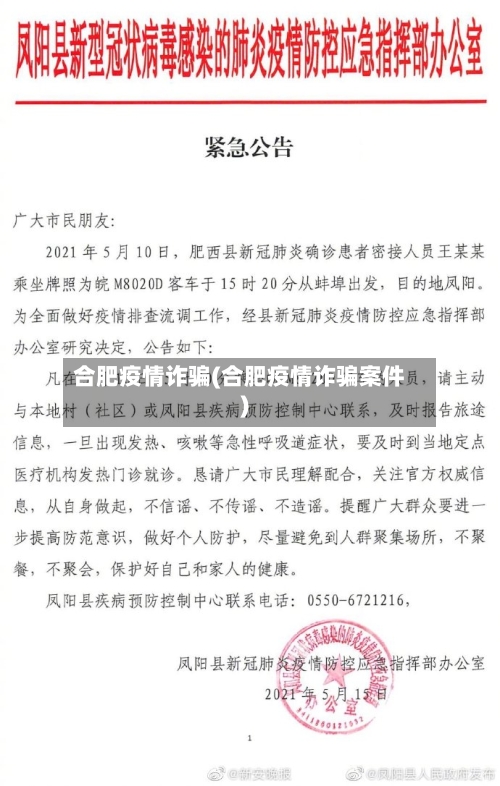 合肥疫情诈骗(合肥疫情诈骗案件)-第3张图片