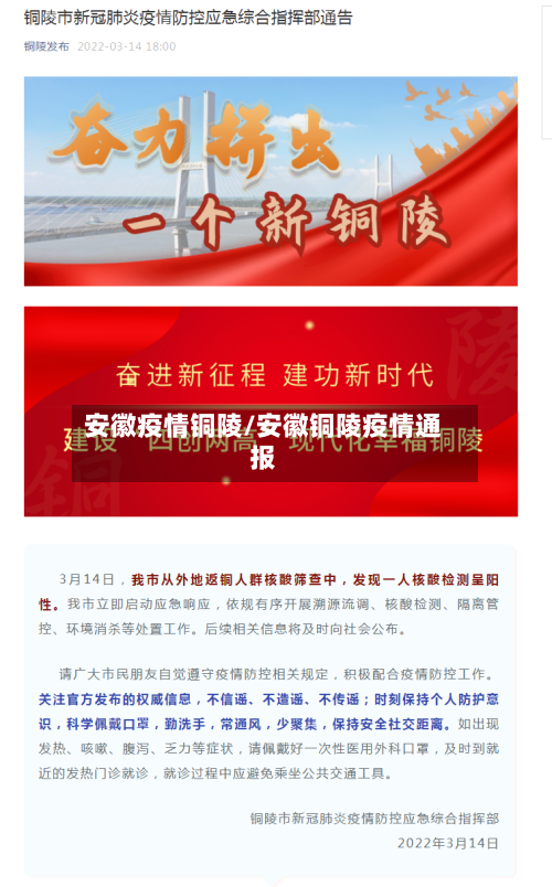 安徽疫情铜陵/安徽铜陵疫情通报-第2张图片