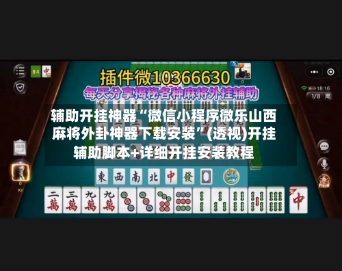 辅助开挂神器“微信小程序微乐山西麻将外卦神器下载安装	”(透视)开挂辅助脚本+详细开挂安装教程-第3张图片