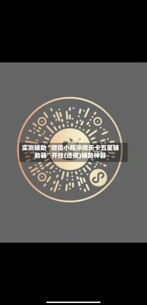 实测辅助“微信小程序微乐卡五星辅助器”开挂(透视)辅助神器-第3张图片
