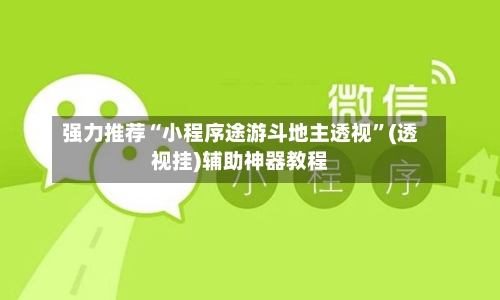 强力推荐“小程序途游斗地主透视”(透视挂)辅助神器教程-第3张图片