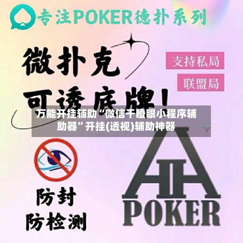 万能开挂辅助“微信干瞪眼小程序辅助器”开挂(透视)辅助神器-第1张图片