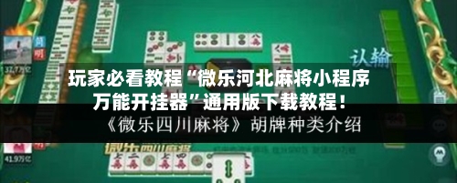 玩家必看教程“微乐河北麻将小程序万能开挂器	”通用版下载教程！-第3张图片