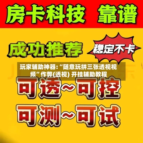 玩家辅助神器:“随意玩拼三张透视视频”作弊(透视) 开挂辅助教程-第3张图片