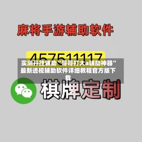 实测开挂辅助“哥哥打大a辅助神器”最新透视辅助软件详细教程官方版下载-第1张图片