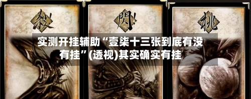 实测开挂辅助“壹柒十三张到底有没有挂”(透视)其实确实有挂-第1张图片