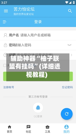 辅助神器“柚子联盟有挂吗”(详细透视教程)-第3张图片