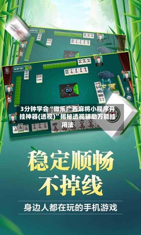 3分钟学会“微乐广西麻将小程序开挂神器(透视)	”揭秘透视辅助万能挂用法-第3张图片