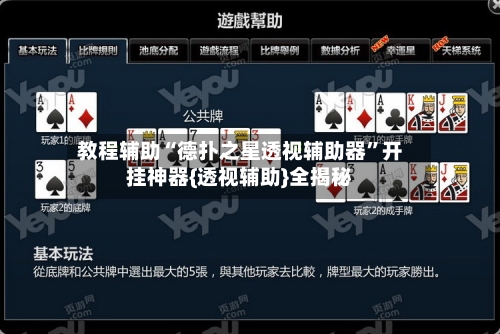 教程辅助“德扑之星透视辅助器”开挂神器{透视辅助}全揭秘-第1张图片