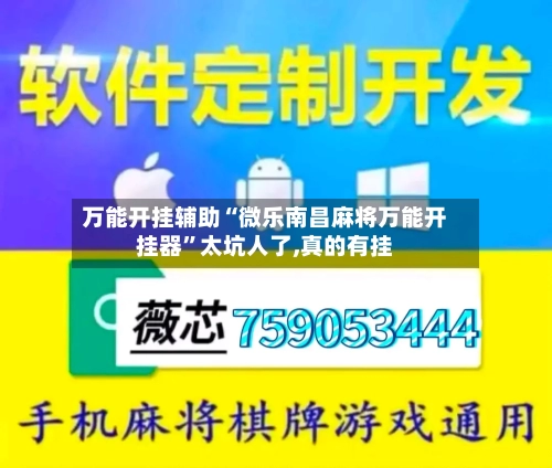 万能开挂辅助“微乐南昌麻将万能开挂器”太坑人了,真的有挂-第2张图片