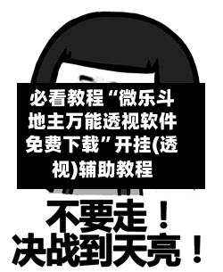 必看教程“微乐斗地主万能透视软件免费下载”开挂(透视)辅助教程-第2张图片