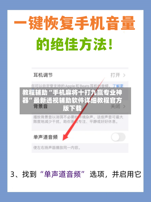 教程辅助“手机麻将十打九赢专业神器”最新透视辅助软件详细教程官方版下载-第2张图片