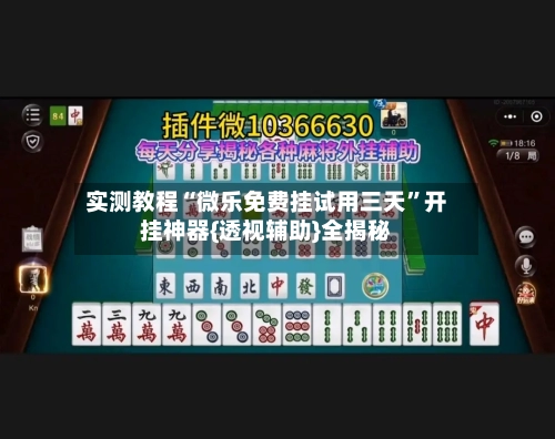 实测教程“微乐免费挂试用三天”开挂神器{透视辅助}全揭秘-第3张图片