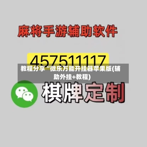 教程分享“微乐万能开挂器苹果版(辅助外挂+教程)-第1张图片