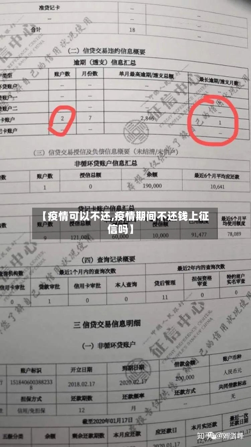 【疫情可以不还,疫情期间不还钱上征信吗】-第1张图片