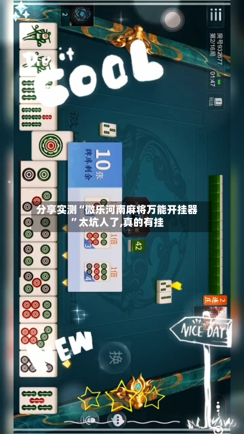 分享实测“微乐河南麻将万能开挂器	”太坑人了,真的有挂-第2张图片